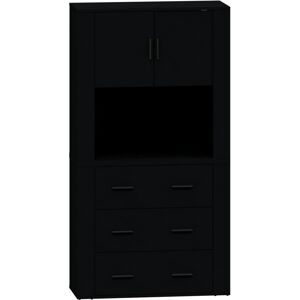 Berkfield Home - Mayfair Highboard Black Engineered Wood