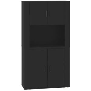 BERKFIELD HOME Mayfair Highboard Black Engineered Wood