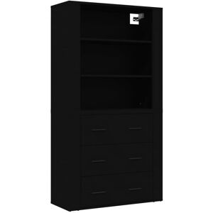 Berkfield Home - Mayfair Highboard Black Engineered Wood