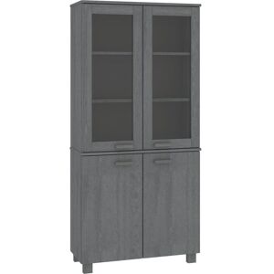 Berkfield Home - Mayfair Highboard Solid Wood Pine Dark Grey