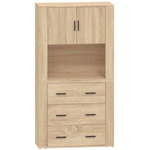 Berkfield Home - Mayfair Highboard Sonoma Oak Engineered Wood