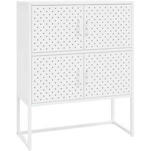 Berkfield Home - Mayfair Highboard White 80x35x100 cm Steel