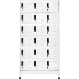 BERKFIELD HOME Mayfair Locker Cabinet White 90x40x180 cm Steel