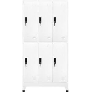 BERKFIELD HOME Mayfair Locker Cabinet White 90x45x180 cm Steel