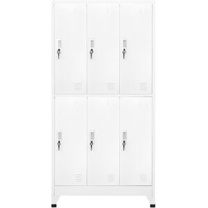 Berkfield Home - Mayfair Locker Cabinet with 6 Compartments Steel 90x45x180 cm Grey