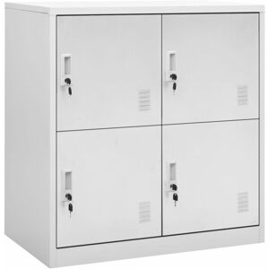 BERKFIELD HOME Mayfair Locker Cabinets 5 pcs Light Grey 90x45x92.5 cm Steel