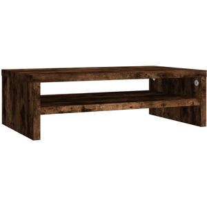 Berkfield Home - Mayfair Monitor Stand Smoked Oak 42x24x13 cm Engineered Wood