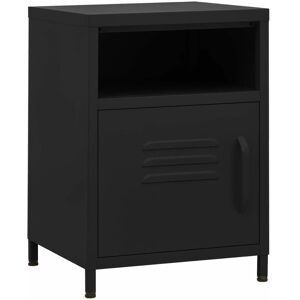 Berkfield Home - Mayfair Nightstand Black 35x35x51 cm Steel