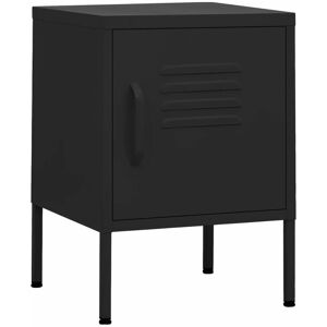 Berkfield Home - Mayfair Nightstand Black 35x35x51 cm Steel