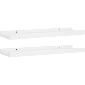 Berkfield Home - Mayfair Picture Frame Ledge Shelves 2 pcs White 40x9x3 cm mdf