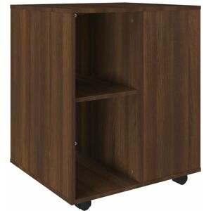 Berkfield Home - Mayfair Rolling Cabinet Brown Oak 60x53x72 cm Engineered Wood