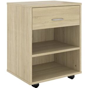 BERKFIELD HOME Mayfair Rolling Cabinet Sonoma Oak 46x36x59 cm Engineered Wood