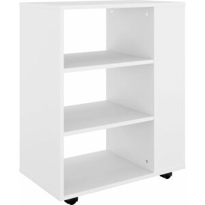 Berkfield Home - Mayfair Rolling Cabinet White 60x35x75 cm Engineered Wood