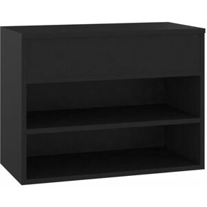 BERKFIELD HOME Mayfair Shoe Bench Black 60x30x45 cm Engineered Wood