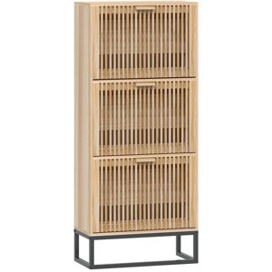 BERKFIELD HOME Mayfair Shoe Cabinet 52x25x120 cm Engineered Wood