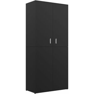 BERKFIELD HOME Mayfair Shoe Cabinet Black 80x39x178 cm Engineered Wood