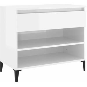 BERKFIELD HOME Mayfair Shoe Cabinet High Gloss White 70x36x60 cm Engineered Wood