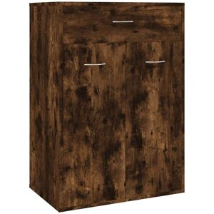 BERKFIELD HOME Mayfair Shoe Cabinet Smoked Oak 60x35x84 cm Engineered Wood