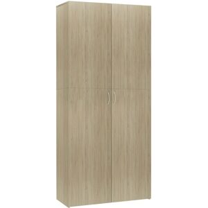 BERKFIELD HOME Mayfair Shoe Cabinet Sonoma Oak 80x35.5x180 cm Engineered Wood