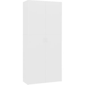 BERKFIELD HOME Mayfair Shoe Cabinet White 80x35.5x180 cm Engineered Wood