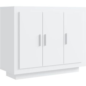 BERKFIELD HOME Mayfair Sideboard High Gloss White 92x35x75 cm Engineered Wood