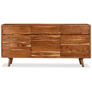 BERKFIELD HOME Mayfair Sideboard Solid Wood with Carved Doors 160x40x75 cm