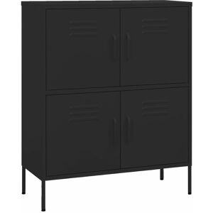 BERKFIELD HOME Mayfair Storage Cabinet Black 80x35x101.5 cm Steel