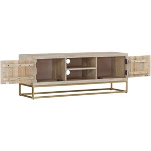 BERKFIELD HOME Mayfair tv Cabinet 110x30x40 cm Solid Bleached Wood Mango