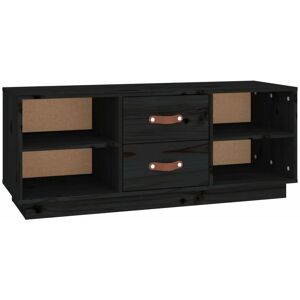 Berkfield Home - Mayfair tv Cabinet Black 100x34x40 cm Solid Wood Pine