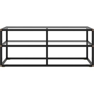 BERKFIELD HOME Mayfair tv Cabinet Black with Tempered Glass 100x40x40 cm