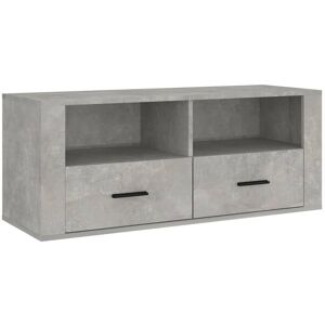 Berkfield Home - Mayfair tv Cabinet Concrete Grey 100x35x40 cm Engineered Wood