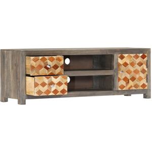 Berkfield Home - Mayfair tv Cabinet Grey 120x30x40 cm Solid Mango Wood