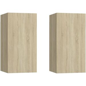 BERKFIELD HOME Mayfair tv Cabinets 2 pcs Sonoma Oak 30.5x30x60 cm Engineered Wood