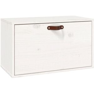 BERKFIELD HOME Mayfair Wall Cabinet White 60x30x35 cm Solid Wood Pine