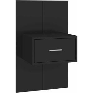 Berkfield Home - Mayfair Wall-mounted Bedside Cabinet Black