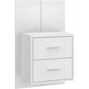 Berkfield Home - Mayfair Wall-mounted Bedside Cabinet White