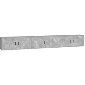 BERKFIELD HOME Mayfair Wall-mounted tv Cabinets 3 pcs Concrete Grey 100x34.5x40 cm