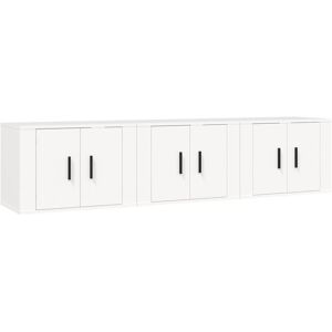 BERKFIELD HOME Mayfair Wall-mounted tv Cabinets 3 pcs White 57x34.5x40 cm