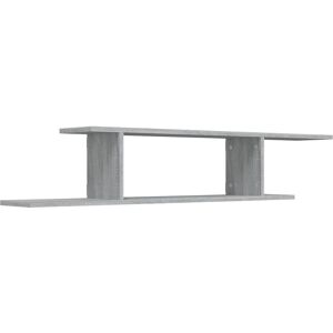 Berkfield Home - Mayfair Wall-Mounted tv Shelf Grey Sonoma 125x18x23 cm Engineered Wood