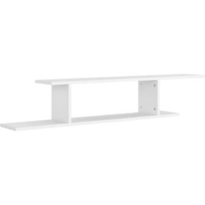 BERKFIELD HOME Mayfair Wall-Mounted TV Shelf White 125x18x23 cm Engineered Wood