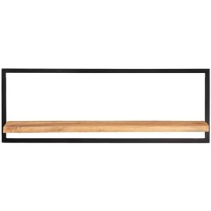 BERKFIELD HOME Mayfair Wall Shelves 2 pcs 100x24x35 cm Solid Wood Acacia and Steel