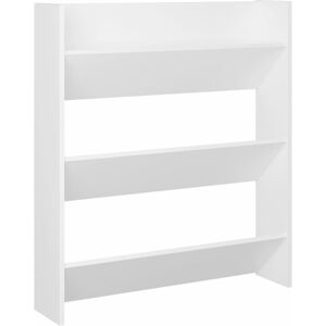 BERKFIELD HOME Mayfair Wall Shoe Cabinet White 80x18x90 cm Engineered Wood