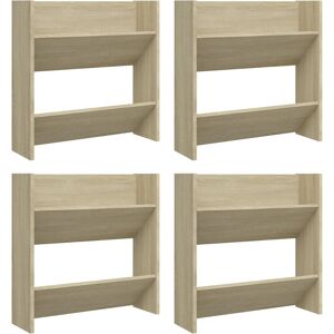 BERKFIELD HOME Mayfair Wall Shoe Cabinets 4 pcs Sonoma Oak 60x18x60 cmEngineered Wood