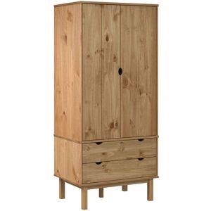 BERKFIELD HOME Mayfair Wardrobe 76.5x53x172 cm Solid Wood Pine