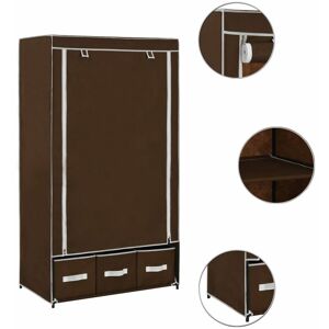 Berkfield Home - Mayfair Wardrobe Brown 87x49x159 cm Fabric