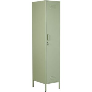 BELIANI Modern Office Storage Locker Metal Cabinet Unit with 5 Shelves Green Frome - Green