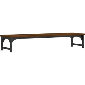 Monitor Stand Brown Oak 85x23x15.5 cm Engineered Wood Vidaxl Brown