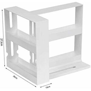 LANGRAY Multifunction's 2 -level Multifunction Multifunction spice storage shelf - can contain up to 20 spice jars - Rotary support for the kitchen