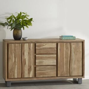 VERTYFURNITURE Natural Essential Live Edge Extra Large Sideboard - Light Wood