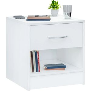 Casaria - Night Stand Table Bedside Cabinet Bedroom Furniture Drawer Side Storage Home White